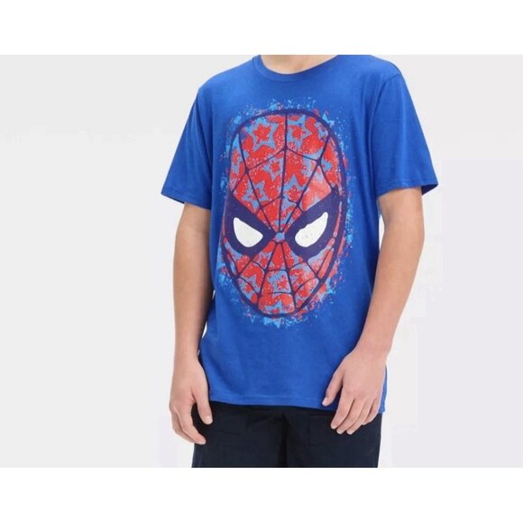 MAD Engine Other - Marvel Spider-Man T-Shirt Boys Small Blue Graphic Short Sleeve Superhero Tee